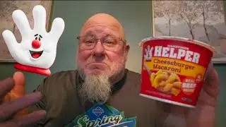 Hamburger Helper Cheeseburger Macaroni on the go - Sneaky Snack Edition.  