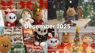skzoo vlog 🎄: days in December 💌 Christmas party, watching skz-code, pepero unboxing. 