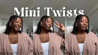 AFRO | Let's give mini twists a try on blow dried type 4 hair
