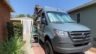 Sprinter 144 2021 4x4  Roof deck, Solar and Maxx Fan DIY install