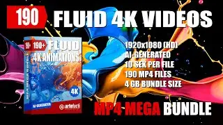 Fluid Dreams: 190+ AI-Generated 4K Fluid Background Animations