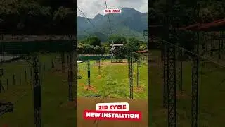 Zip Bike by Nail India 👏 || New Installation || #skycycling #ziplineadventure