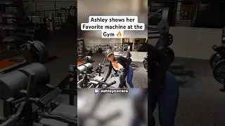 Ashley shows her favorite machine at the gym 🔥 #fit #ashleynocera