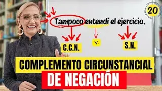 TODO sobre el Complemento Circunstancial de NEGACIÓN con EJEMPLOS | Gramática | La profe Mónica