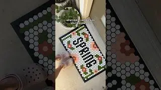 spring🌷 #springtime #frontporch #homedecor #gardening #tilemat #diy #sahm #decoration #crafty