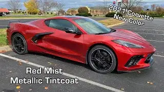 2021 C8 Corvette Stingray Red Mist Metallic Tintcoat Walk Around