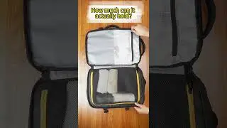 Carry on Expandable Travel Backpack with Vacuum Compression, 25L/40L(Adjustable)