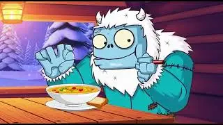 Yeti Zombie Tries Food! ❄️🤣 | Plants vs Zombies Mukbang
