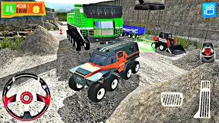 Quarry Driver 3 Gaint Truck🚛 || 8 Wheeler Car Parking Games || Gameplay Video 08🔥|| Crazy Simulator