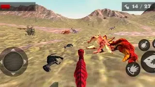 KILLING ALL DINOSAURS OF BARREN WITH RED VELOCIRAPTORS |HUNGRY APEX WORLD DINO HUNT.