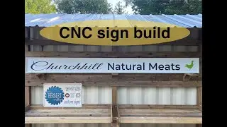 Making this 10 foot sign using a small CNC machine. #cnc #woodworkerlife