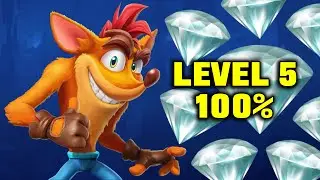 CRASH BANDICOOT 4 - Hit The Road 100% (Level 5 All Boxes and Hidden Gem)