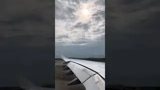 Take off from Detroit to Frankfurt- Lufthansa airlines