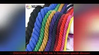 5Meters 5-20mm Colored Cotton Rope 3 Shares Twisted Cord DIY Decoration Macrame Ropes for Bag Braide