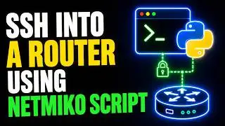 How to SSH into a router using a netmiko script on Windows