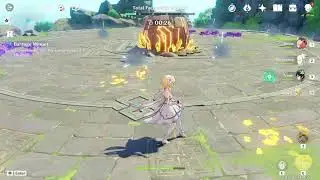 Barrage minuet cheesing (genshin)