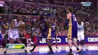 Ryan Hollins RISES AND DUNKS ON Jordan Hill