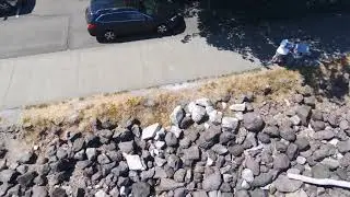 Drone flight at south end of Tacoma Waterfront