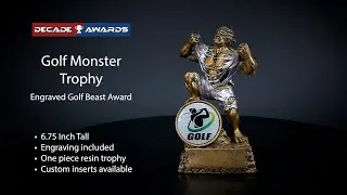 🏌️ Golf Monster Insert Trophy &ndash; Swing with Style! | 6.75