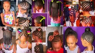 💯❤Best Ideas for Little Girls Cornrows Braids Hairstyles in 2026 | Cute Kids Hairstyles with Beads🔥