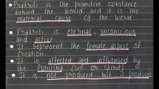 SAMKHYA PHILOSOPHY||CONCEPT OF PRAKRITI  AND PURUSHA || RELATION BETWEEN PRAKRITI ND PURUSHA |NOTES|