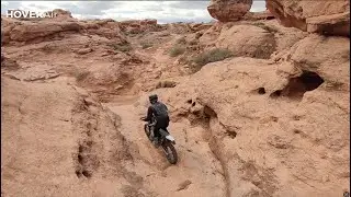 West Rim Trail, Single Track Dirt Bike, Sand Hollow, Hurricane, Utah