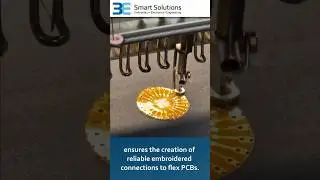 E-Textiles | Интеграция гибких PCB в текстиль с помощью вышивки