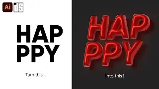 How to Inflate 3D Objects and Text in Adobe Illustrator