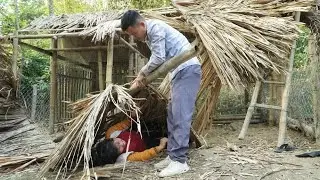 Ngoan fell while finishing the chicken coop - his timely intervention was crucial.