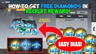 HOW TO GET FREE DIAMONDS IN RECRUIT REWARD! (Rules Of Survival)