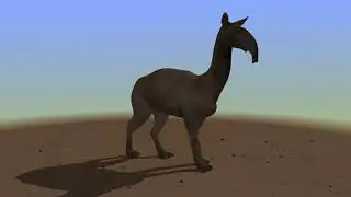 Macrauchenia patachonica &ndash; 3D reconstruction of partial skeleton