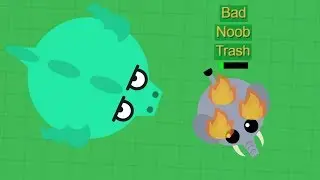 RUDE PLAYER GETS KARMA!! // DRAGON KILLS T-REX! // MOPE.IO