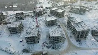 ЖК&nbsp;&laquo;EcoCity&raquo;&nbsp;&mdash; аэросъемка СПБГуру. Январь 2018.