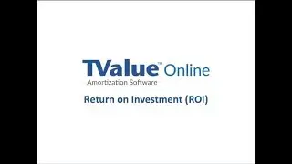 TValue Online - Return on Investment (ROI)