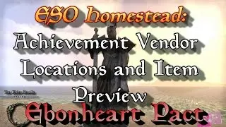 ESO: Achievement Furniture Vendor Locations / Item Preview [EP]