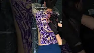 Full Back Tattoo, Back  Tattoo, Best Back Tattoo, Amazing Tattoo (Done By Artist: LuceGrey) #shorts