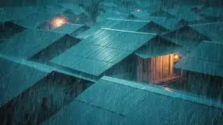 No Ads Rain Sounds for Sleeping &ndash; ASMR Tin Roof Rain & Low Thunder for Instant Deep Calm