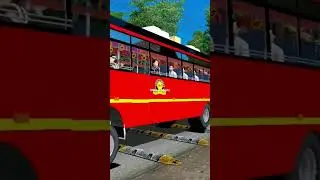 MSRTC Bus in speedbumps ❤️❤️ #shorts