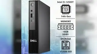Review: Dell Pro Micro QCM1250 (Replaces OptiPlex 7000 MFF) Intel i5-14500T, 16GB DDR5 RAM, 51...