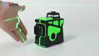 12 lines Laser level with green beam, accessories included | Bitmi.eu✅