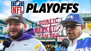 NFL Playoffs Rams vs Seahawks fan reactions