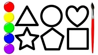 Shapes song | learning shapes | shapes train song | Fun with shapes Drawing |  2d shapes