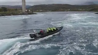 Explore Salten Bodø Rib Rafting in Saltstraumen with DJI Mavic 2 Zoom