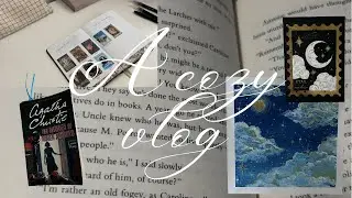 A cozy vlog ☁️ wall art, baking cookies & reading a mystery novel