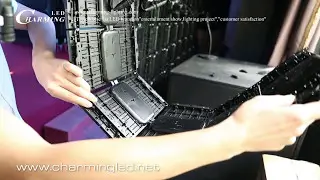 Flexible LED Curtain Display Origin Design HD RGB Full Color SMD Thin Portable Lightweight