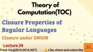 Closure Property of Regular Languages | Closure under UNION | TOC| GATE UGCNET#toc#computerscience