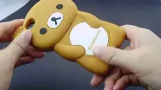 Cute 3D Rilakkuma iPhone 4S Detachable Hard Case