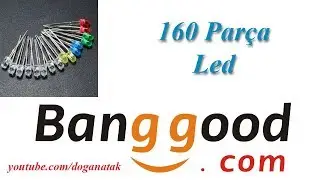 Banggood 160 Pcs 3mm LED Diodes Yellow Red Blue Green Light Assortment DIY Kit