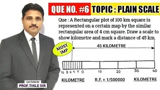 HOW TO DRAW PLAIN SCALE (QUE.NO.6) | UNIT : ENGINEERING SCALE @TIKLESACADEMYOFMATHS