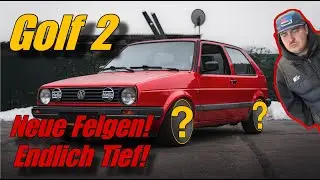 FETTE FELGEN F&Uuml;R DEN GOLF! Endlich richtig tief! | VW Golf 2 | Teil 3 || VOKE